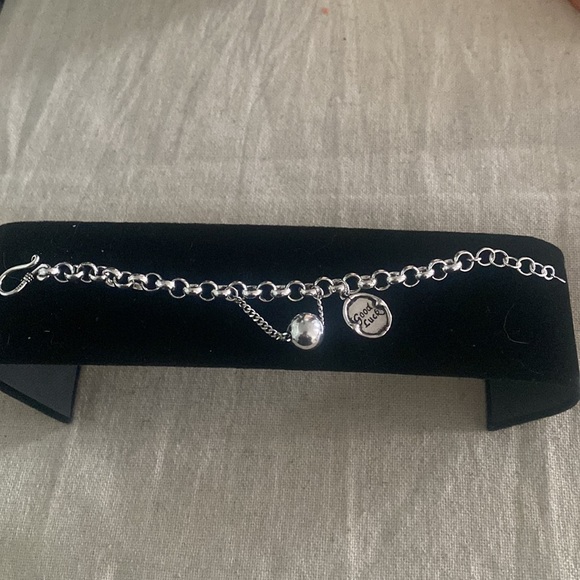 Sterling Silver Ball and Lucky Charm Bracelet. NWOT - Picture 6 of 11